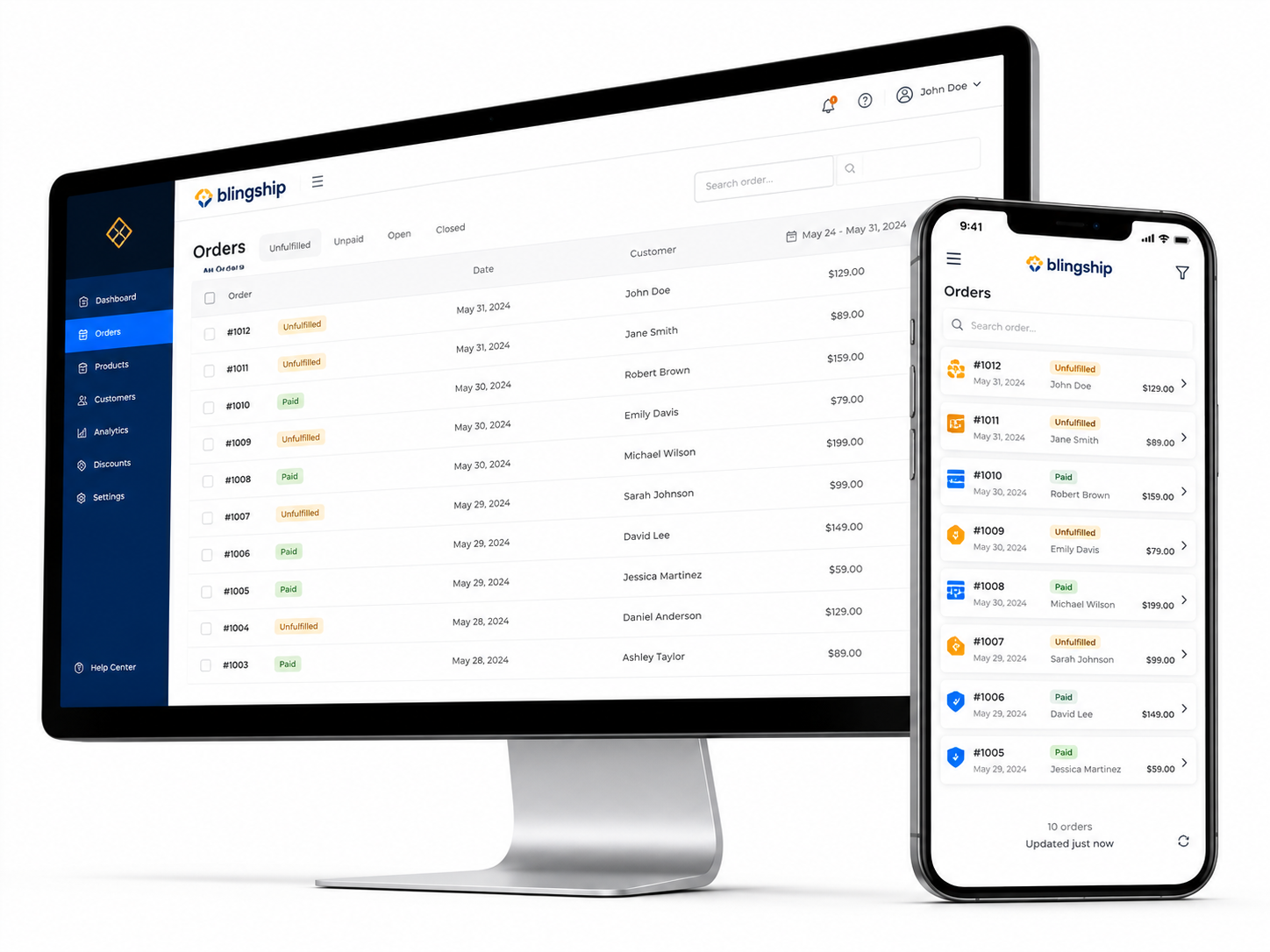Blingship Fulfillment App